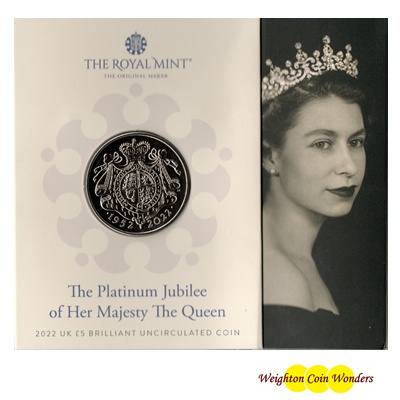 2022 BU £5 Coin Pack - The Platinum Jubilee